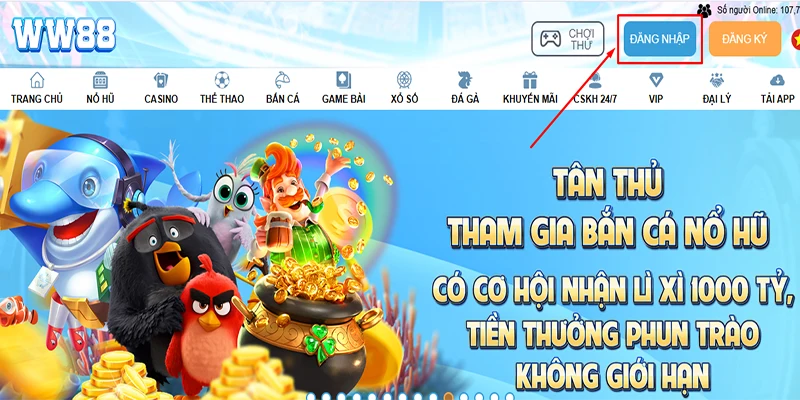 Cách đăng nhập WW88 chỉ với 3 thao tác đơn giản